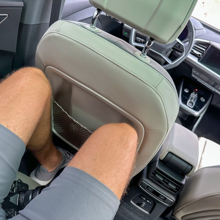 Audi Q4 E-Tron rear seat.