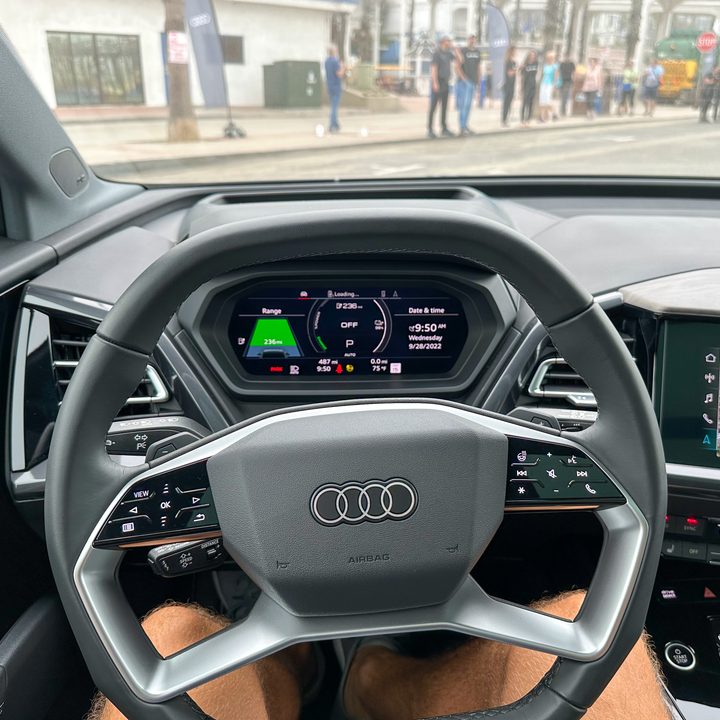 Audi Q4 E-Tron interior.