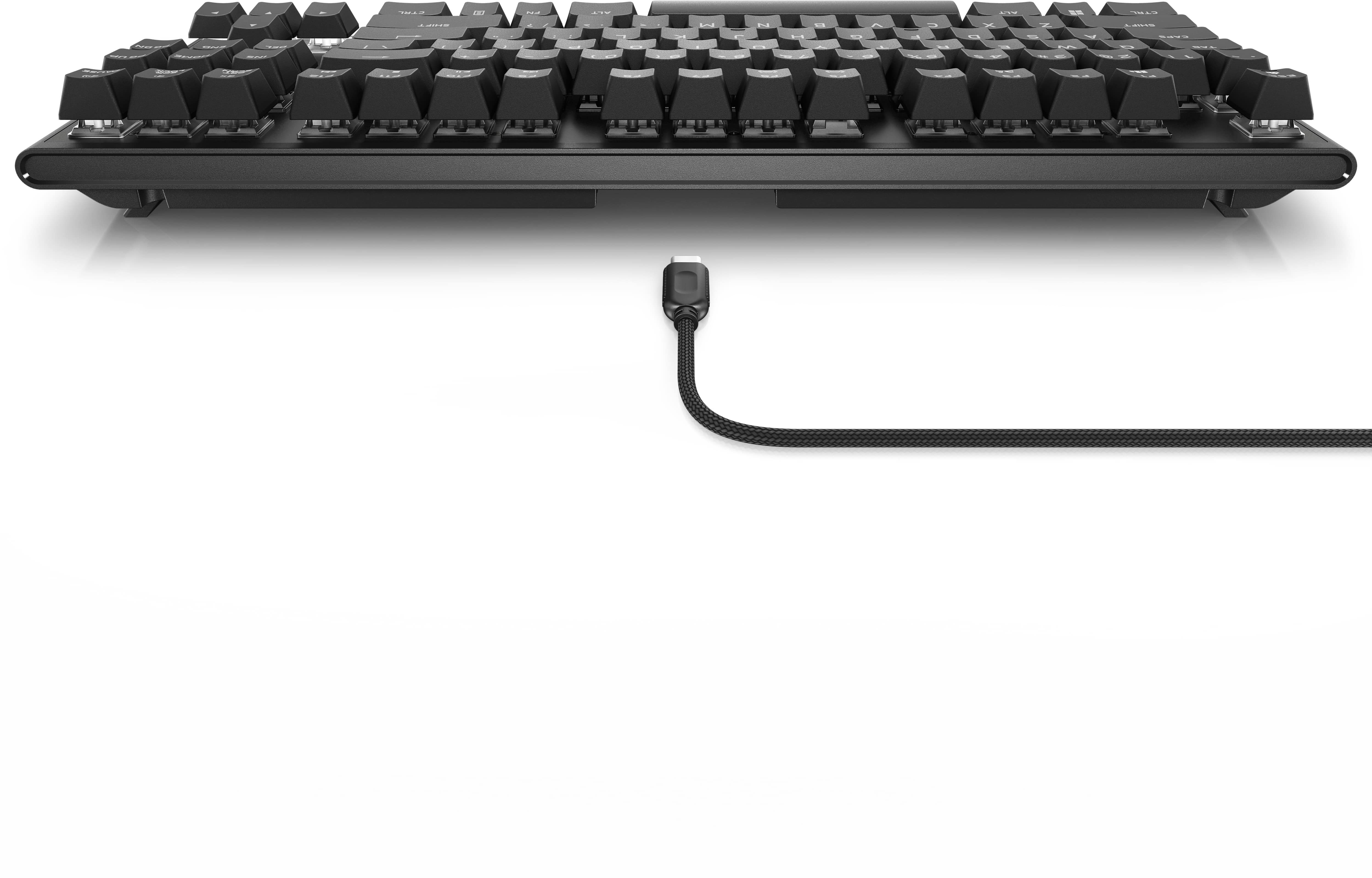 Alienware AW420K TKL Gaming Keyboard back.
