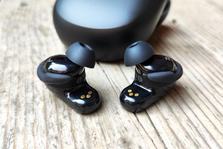 Close-up of Bose QuietComfort Earbuds II.