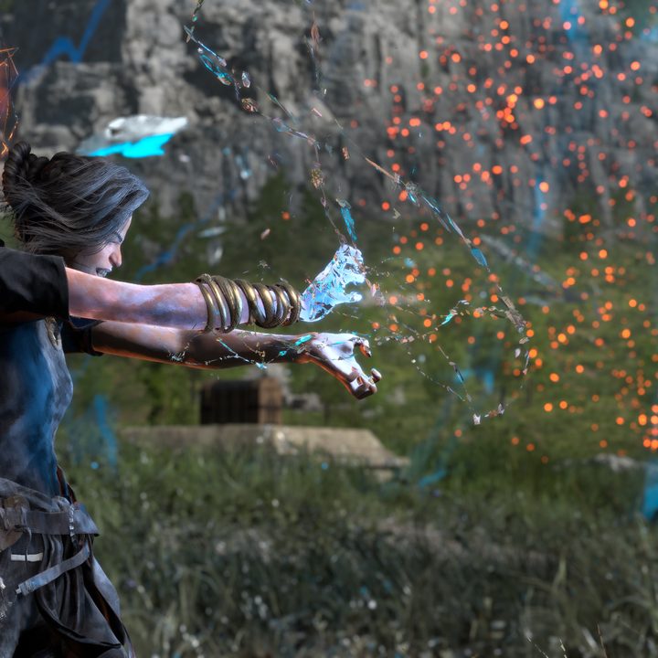 Frey using magic in Forspoken.