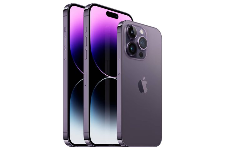 Different iPhone 14 Pro models with eSIM and physical SIM card slot.