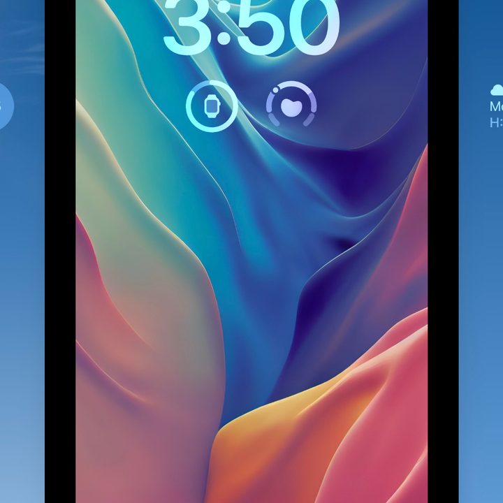 Lock Screen edit page in iOS 16.