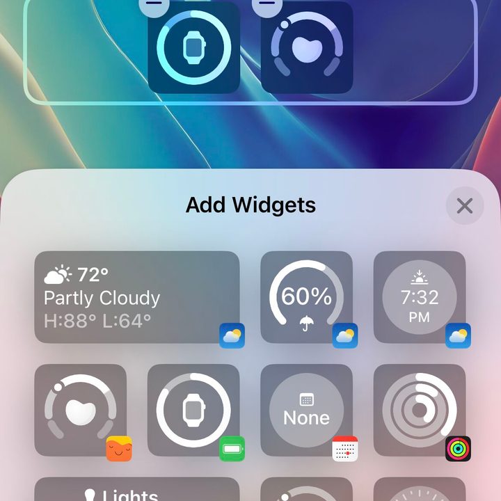 Adding widgets to a Lock Screen in iOS 16.