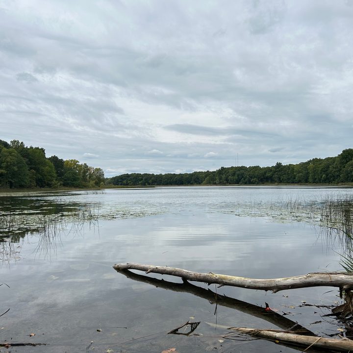 A photo of a lake, taken by the iPhone 14.