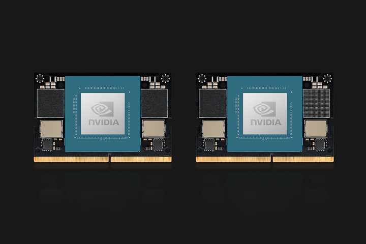 The two versions of the Jetson Orin Nano.