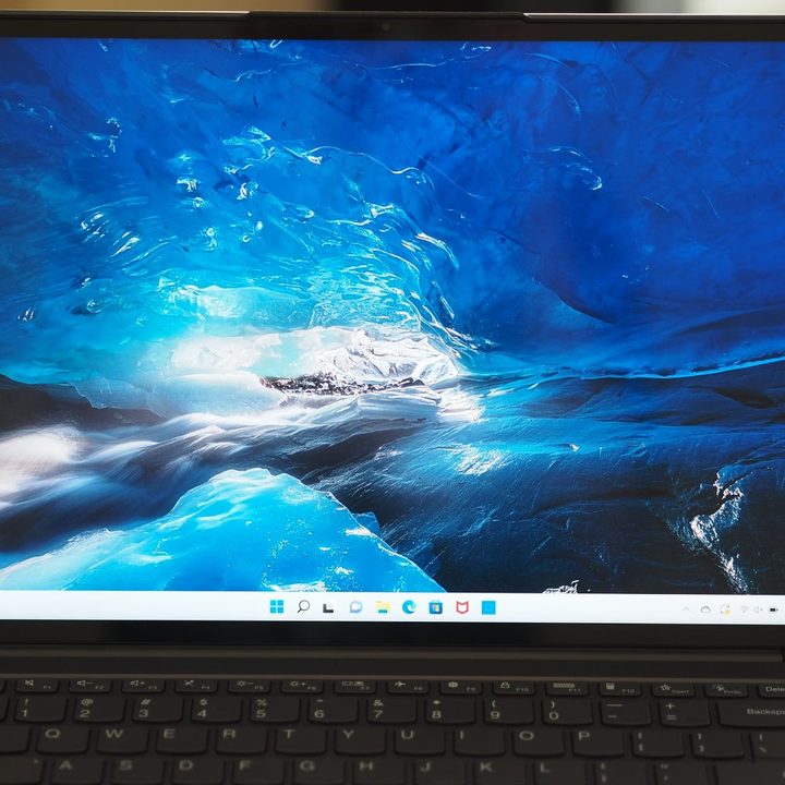Lenovo Slim 7 Pro X front view showing display.