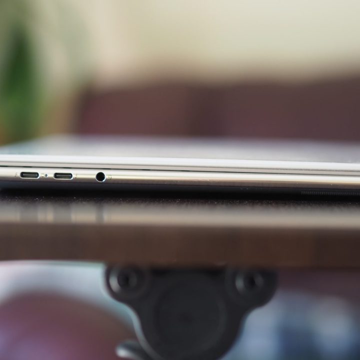 Lenovo Slim 9i left side view showing ports.