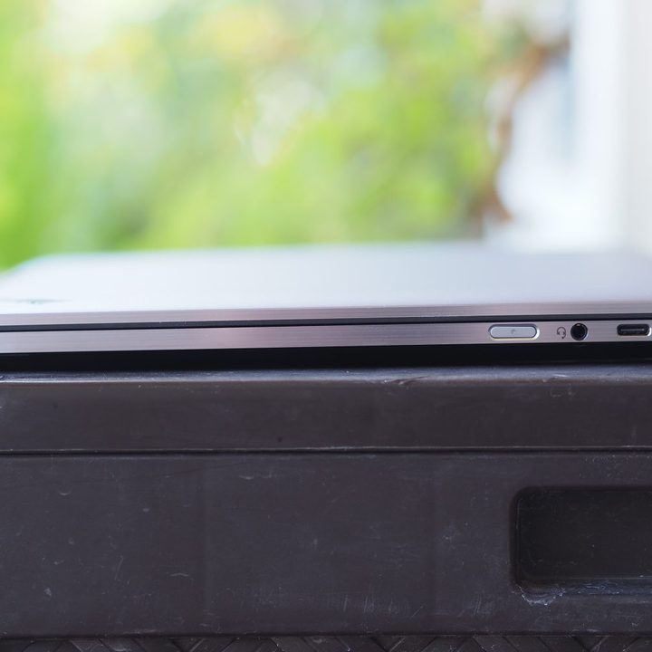 Lenovo ThinkPad Z16 right side view showing ports.