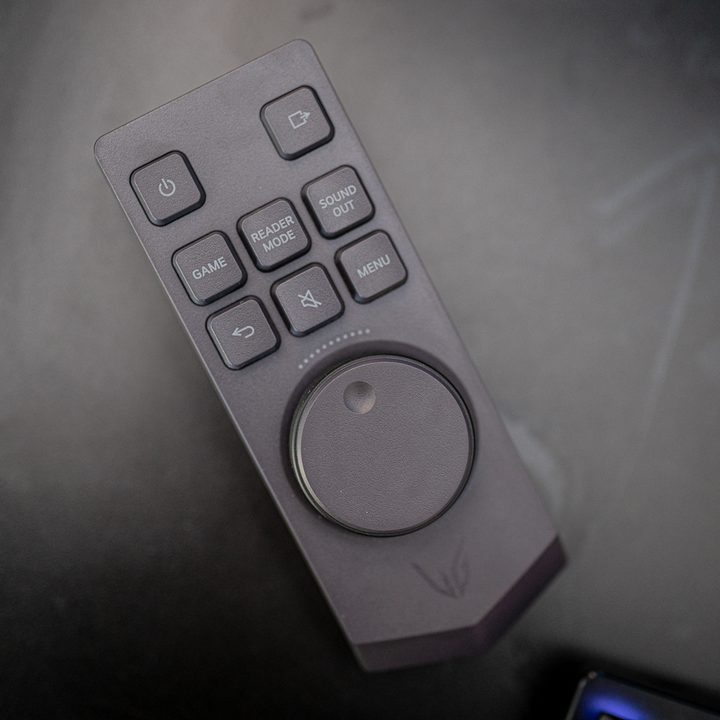 The remote for the LG 48-inch UltraGear monitor.