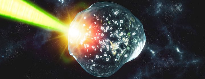 Diamond rain could occur on ice giant planets in the presence of oxygen.
