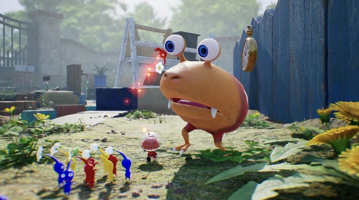 Pikmin and Bulborb in Pikmin 4.