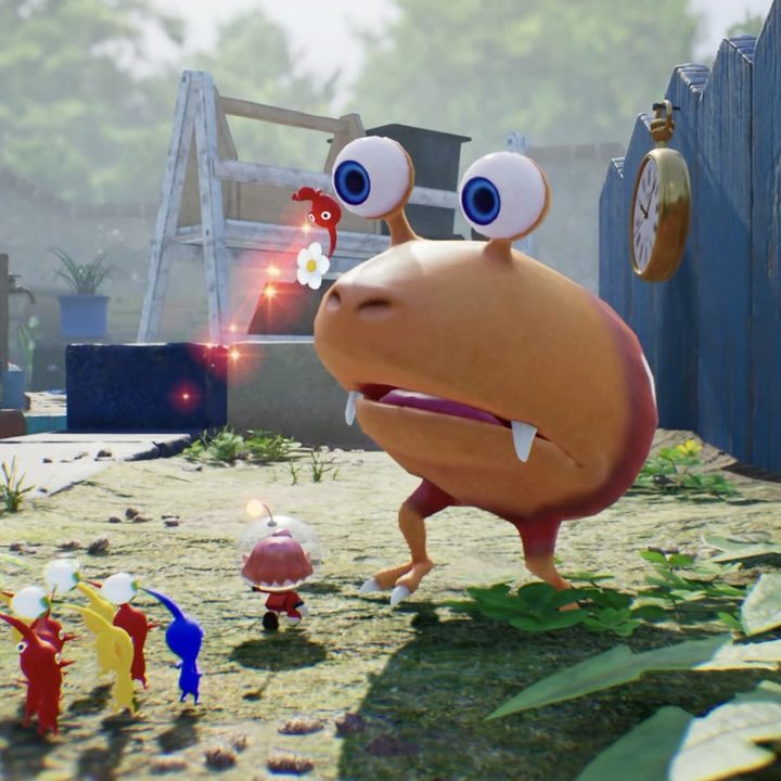 Pikmin and Bulborb in Pikmin 4.