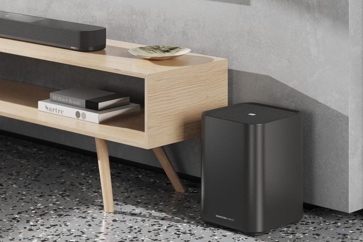 Sennheiser Ambeo Soundbar Plus with Ambeo Sub.