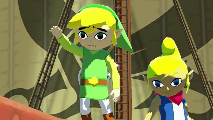 Link waving in Wind Waker HD.