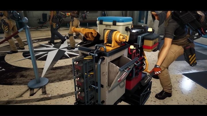 A ghostbuster gear cart.