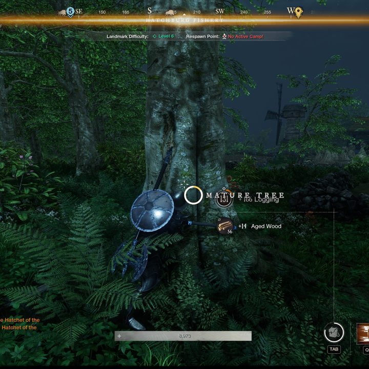 Logging in New World