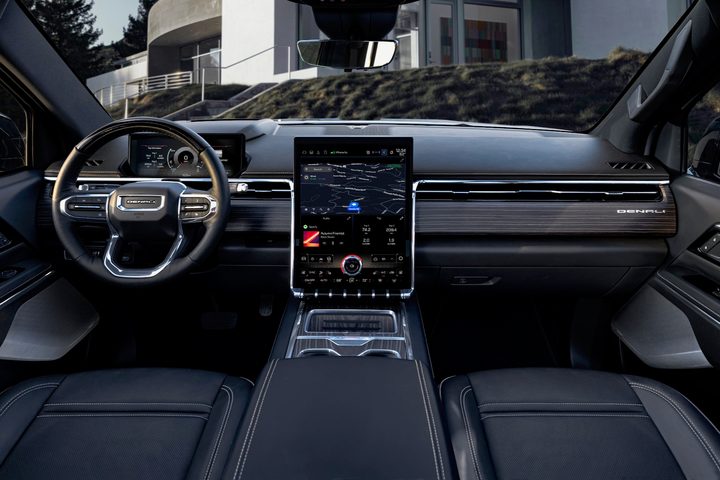 Interior of the 2024 GMC Sierra EV.