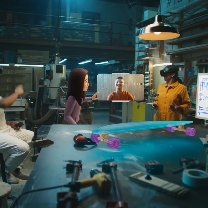 A shared VR environment is possible with the Quest Pro.