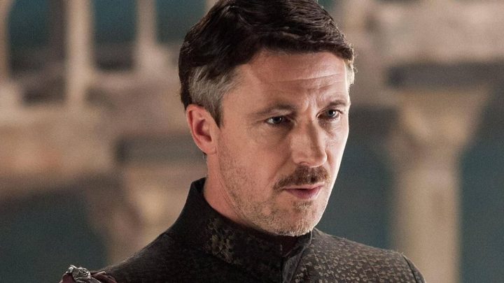 Littlefinger looking intently in Game of Thrones.