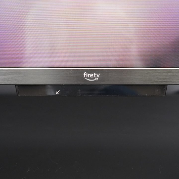 The interface block on the bottom of the Amazon Fire TV Omni QLED TV.