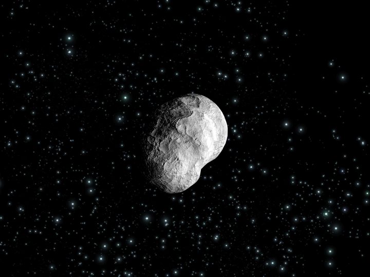 Artist's impression of asteroid 21 Lutetia.