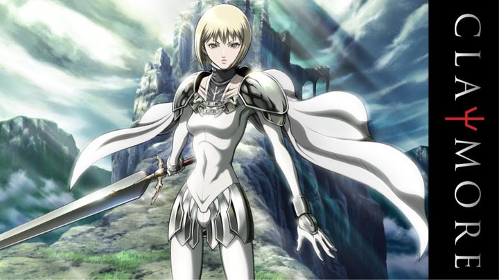 Claymore anime key art featuring the protagonist Clare.