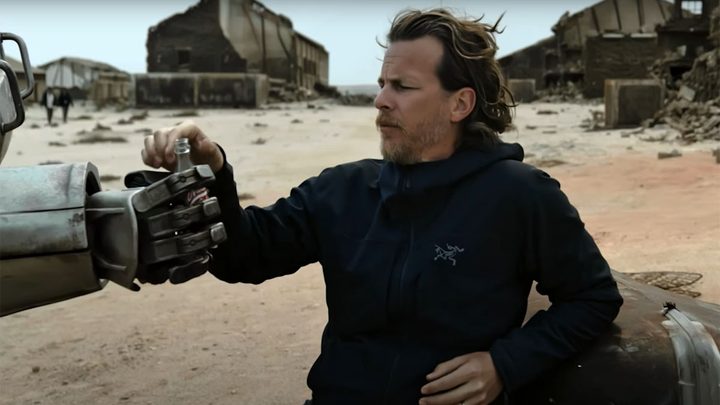 Jonathan Nolan in a behind-the-scenes featurette for Prime Video's Fallout.