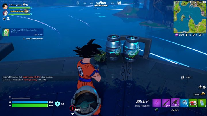 Slurp barrels in Fortnite.