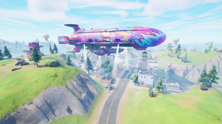 Tilted Towers in Fortnite.