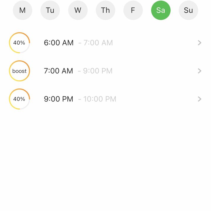 The Gardyn app menus.