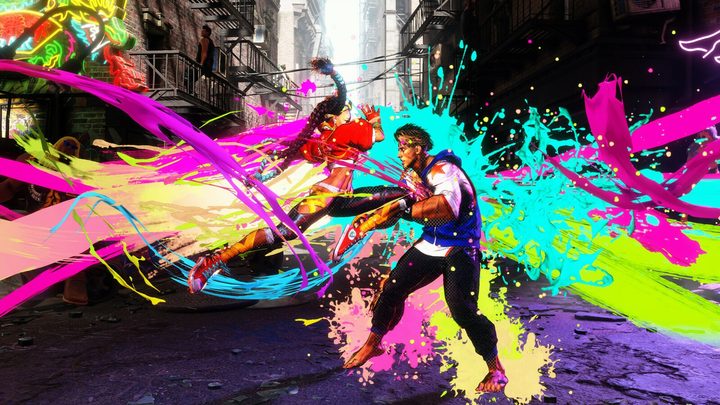 Kimberly attacking Luke with Drive Impact in Street Fighter 6.