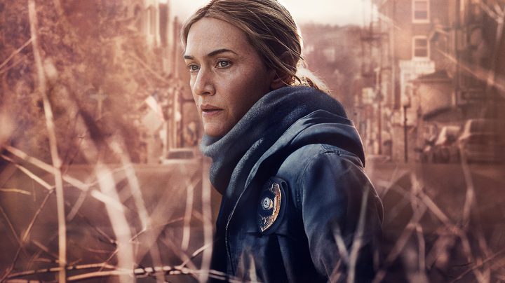 Mare of Easttown promo art featuring Kate Winslet's titular detective.