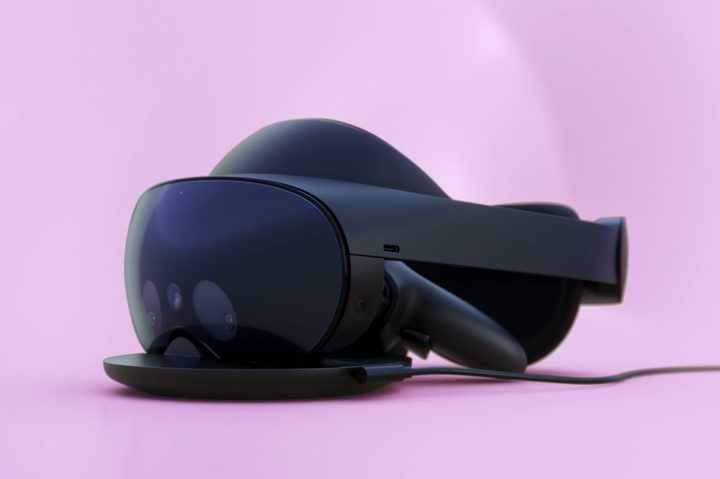Meta Quest Pro has a dedicated charging dock.