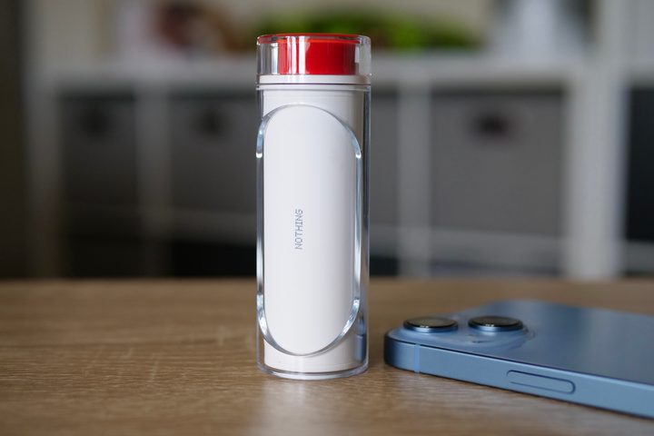 The back of the Nothing Ear Stick case.