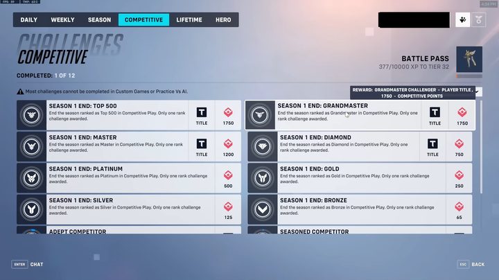 A list of objectives in overwatch 2.