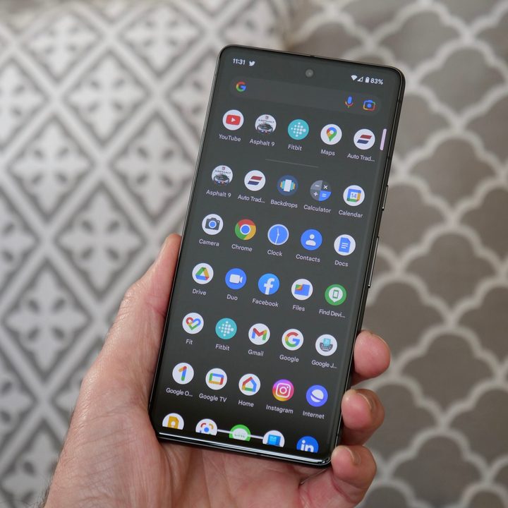 Apps screen on the Google Pixel 7.