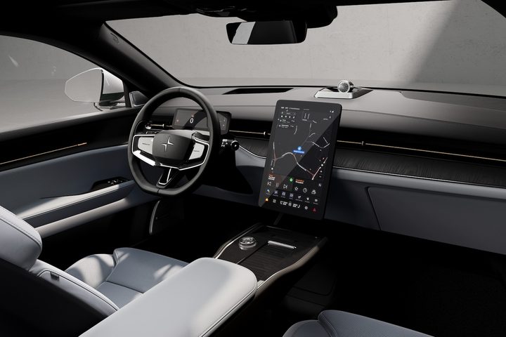 Interior view of the Polestar 3.