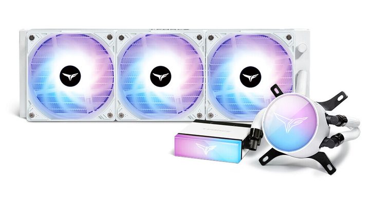 The TeamGroup SIREN DUO360 watercooler shown in a product shot against a white background.