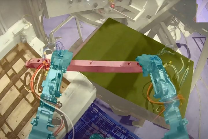 Tesla's Optimus can identify nearby objects.
