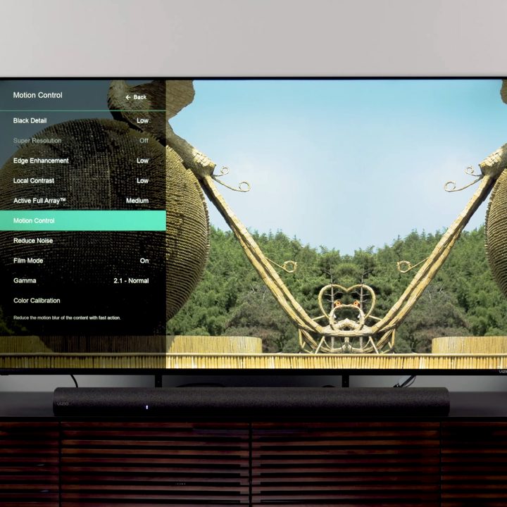 Picture settings in the settings menu of the Vizio M-Series Quantum X TV.