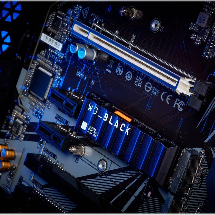 WD Black SSD installed on motherboard.