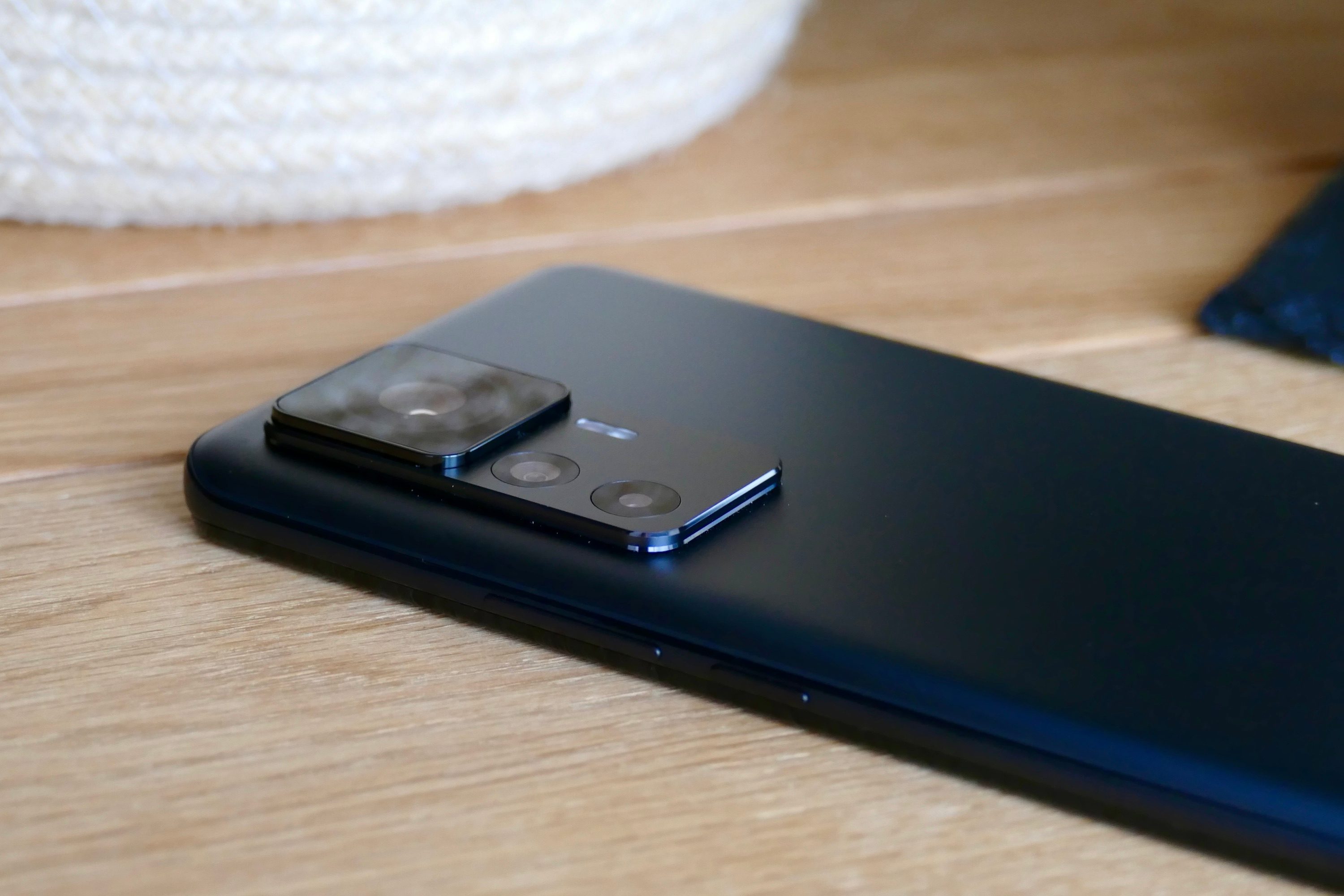 The Xiaomi 12T Pro's camera module.