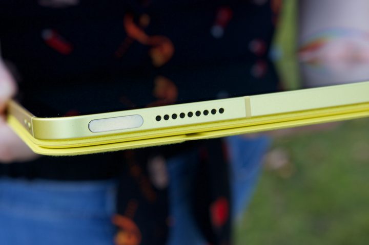 The Touch ID button on the iPad (2022).