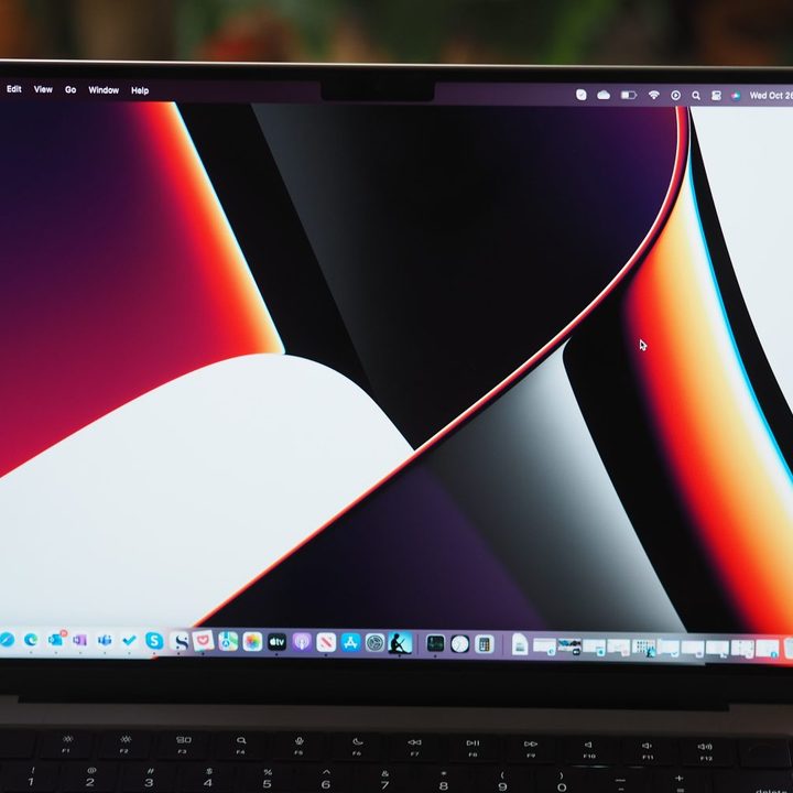 A MacBook Pro 14 display.