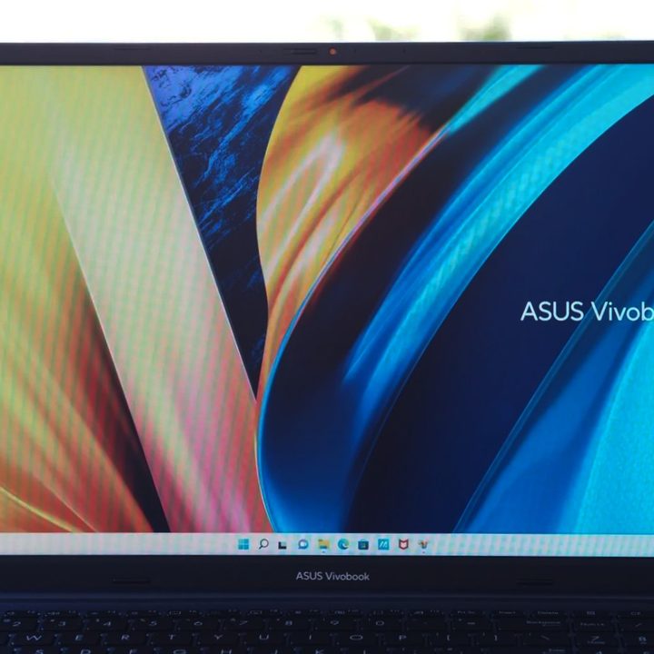 Asus Vivobook 17X front view showing display.