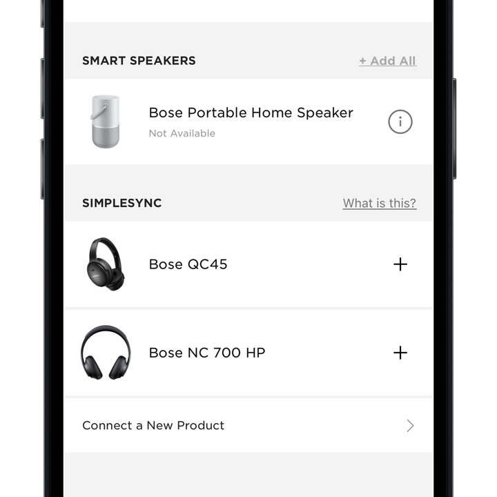 Bose Music app.