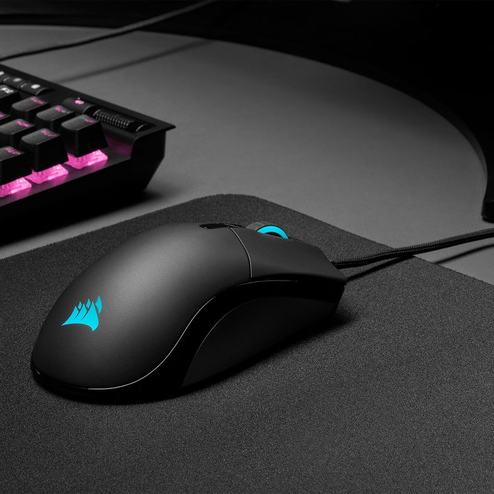 The Corsair Sabre RGB Pro esports gaming mouse.