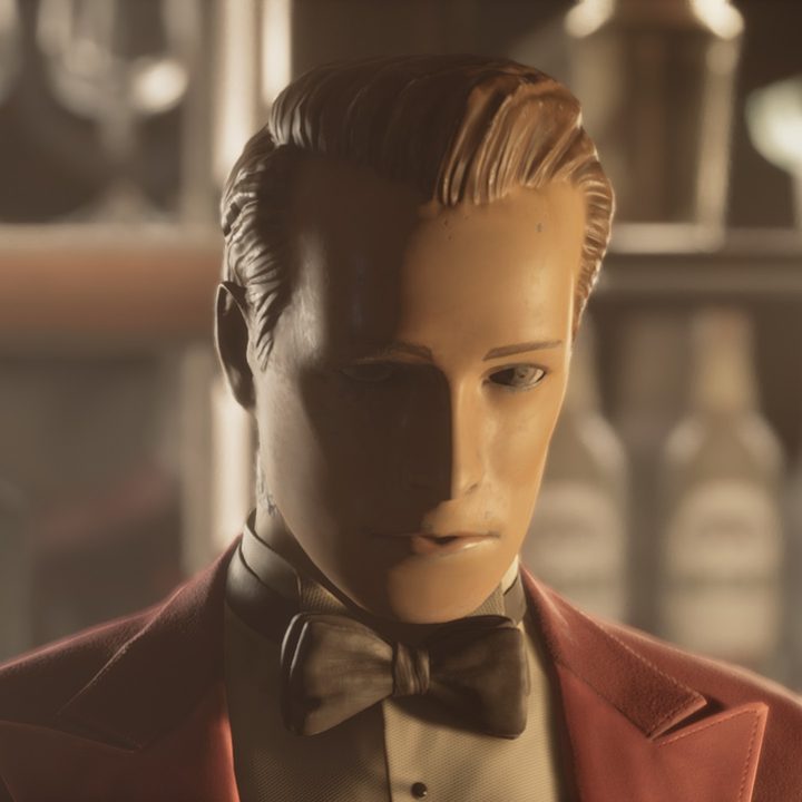 An animatronic bartender in The Devil in Me.