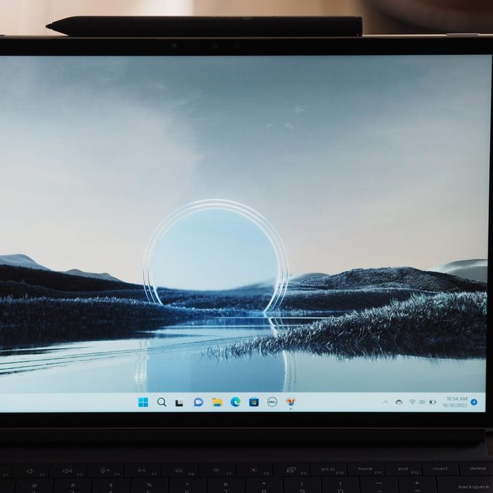 Dell XPS 13 2-in-1 front view showing display.